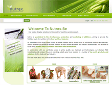 Tablet Screenshot of nutrex.be